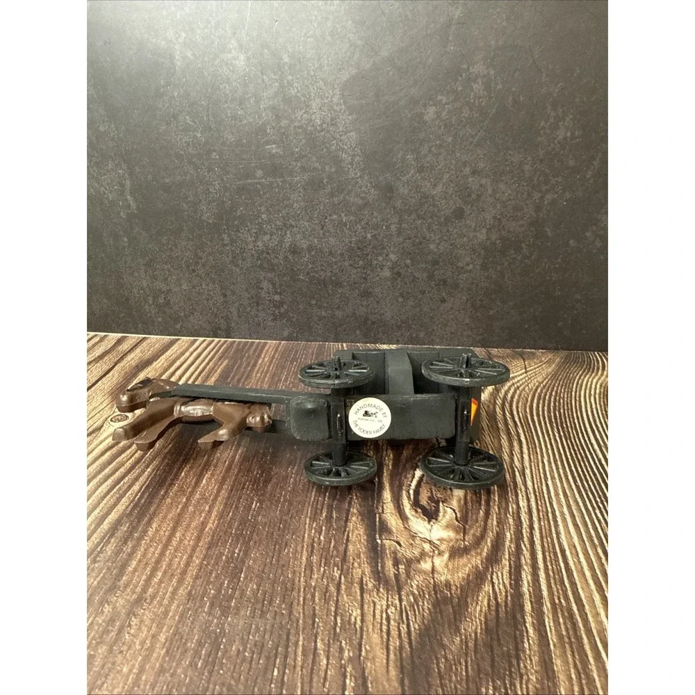 Yoder Family Ohio Hand Carved Wooden Horse Buggy Carriage Wagon USA Amish